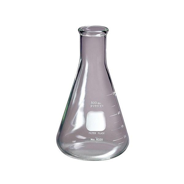 MATRAZ FILTRACION DE VIDRIO 500ML PARED GRUESA GRADUADA - PYREX