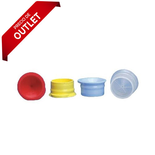 4207. TAPA DE POLIETILENO 15MM SNAP PLUG CONICO C/100 - FINNERAN