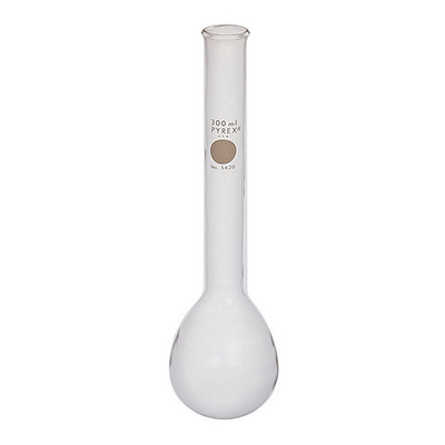 51566. MATRAZ DE VIDRIO KJELDAHL 100ML FONDO REDONDO CUELLO LARGO PYREX