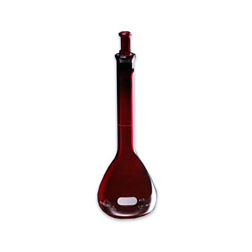 15255. MATRAZ VOLUMETRICO DE VIDRIO 200ML CLASE A BAJO ACTINICO C/TAPON ESMERILADO - PYREX