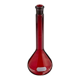 2632. MATRAZ VOLUMETRICO DE VIDRIO 200ML CLASE A CERTIFICADO/SERIALIZADO BAJO ACTINICO C/TAPON ESMERILADO - PYREX
