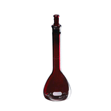 2249. MATRAZ VOLUMETRICO DE VIDRIO 500ML CLASE A CERTIFICADO/SERIALIZADO BAJO ACTINICO C/TAPON ESMERILADO - PYREX