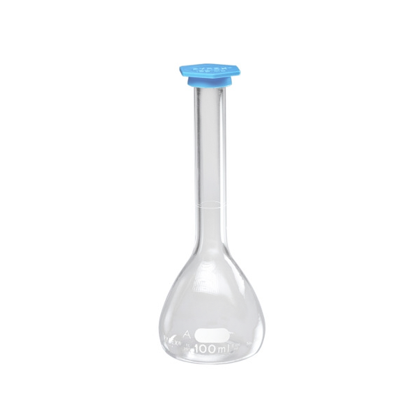 2737. MATRAZ VOLUMETRICO DE VIDRIO 10ML CLASE A C/TAPA A PRESION - PYREX