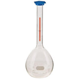 1302. MATRAZ VOLUMETRICO DE VIDRIO CLASE A 2LT LINEA ROJA C/TAPON DE PLASTICO SNAP-CAP - PYREX