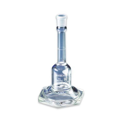 50402. MATRAZ VOLUMETRICO DE VIDRIO 1ML CLASE A C/TAPON ESMERILADO BASE HEXAGONAL - PYREX