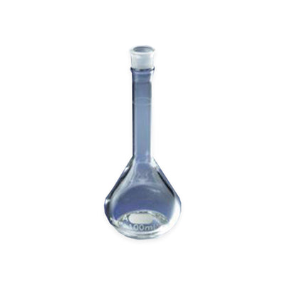 11524.MATRAZ VOLUMETRICO DE VIDRIO 250ML CLASE A BOCA ANCHA PARED GRUESA C/TAPON ESMERILADO - PYREX