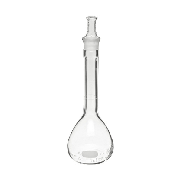 2776. MATRAZ VOLUMETRICO DE VIDRIO 2ML CLASE A LINEA BLANCA C/TAPON ESMERILADO - PYREX