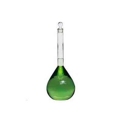 15265. MATRAZ VOLUMETRICO DE VIDRIO 4LT CLASE A LINEA BLANCA C/TAPON ESMERILADO - PYREX