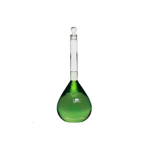 15265. MATRAZ VOLUMETRICO DE VIDRIO 4LT CLASE A LINEA BLANCA C/TAPON ESMERILADO - PYREX