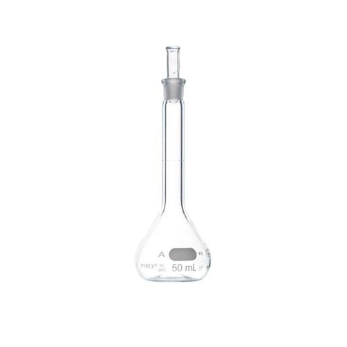 50271. MATRAZ VOLUMETRICO DE VIDRIO 50ML AFORADO CLASE A - PYREX
