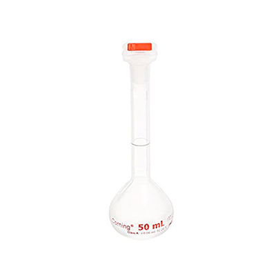 3309. MATRAZ VOLUMETRICO DE PLASTICO 25ML CLASE A CORNING