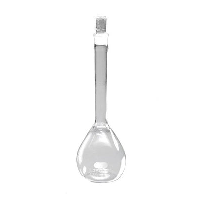 1283. MATRAZ VOLUMETRICO DE VIDRIO CLASE B 2LT C/TAPON ESMERILADO - PYREX