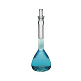 2760. MATRAZ VOLUMETRICO DE VIDRIO 100ML CLASE A C/TAPON DE POLIETILENO PYREX