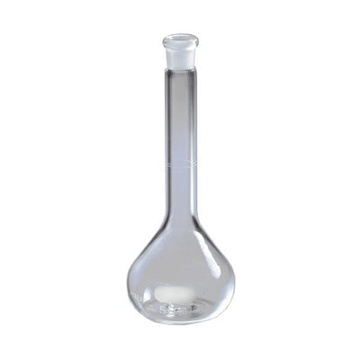 1277. MATRAZ VOLUMETRICO DE VIDRIO CLASE A 5ML C/TAPON DE POLIETILENO PYREX
