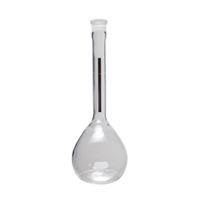 4778. MATRAZ VOLUMETRICO DE VIDRIO 200ML CLASE A LINEA ROJA C/TAPON ESMERILADO - PYREX