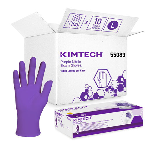 26582. GUANTES DE NITRILO MORADO SIN POLVO TALLA GRANDE C/100, 55083 KIMBERLY-CLARK