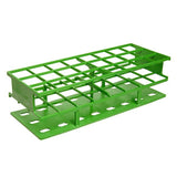 1502. GRADILLA P/24 TUBOS 30MM DE PLASTICO COLOR VERDE AUTOCLAVABLE - NALGENE