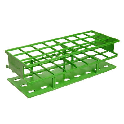 1502. GRADILLA P/24 TUBOS 30MM DE PLASTICO COLOR VERDE AUTOCLAVABLE - NALGENE