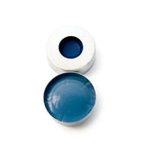 21050. TAPA DE ALUMINIO 20MM, ORIFICIO 9.5MM C/SEPTA TEFLON NATURAL/SILICON AZUL C/100 - THERMO SCIENTIFIC