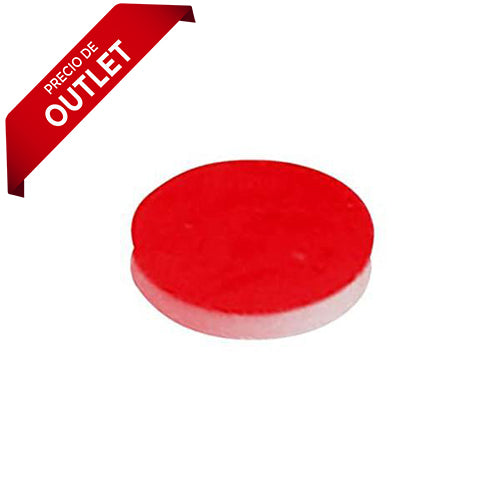 2107. SEPTAS DE TEFLON/SILICON ROJO 9MM X 0.040PULG PAQUETE C/100 PIEZAS FINNERAN