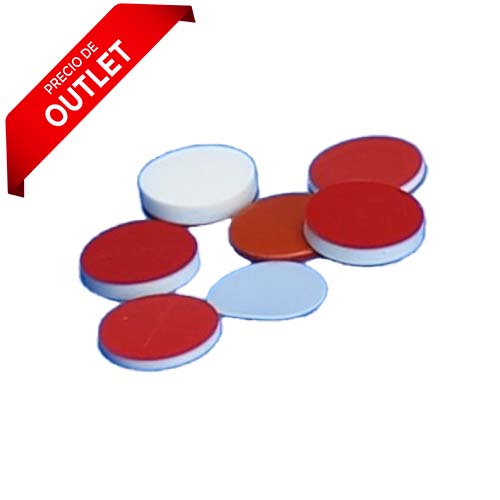 22162. SEPTAS DE TEFLON/SILICON ROJO 9MM X 0.040PULG PAQUETE C/100 PIEZAS FINNERAN