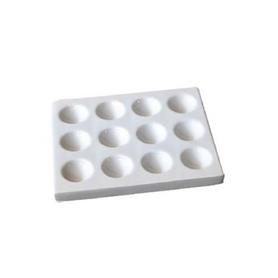 3139. PLACA DE PORCELANA 12 CAVIDADES 91X118MM - COORS