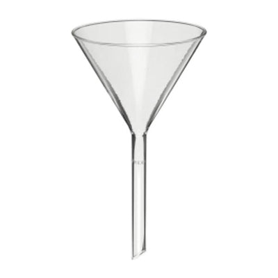 1263. EMBUDO PLANO DE VIDRIO 122MM TALLO LARGO Y ANCHO - PYREX