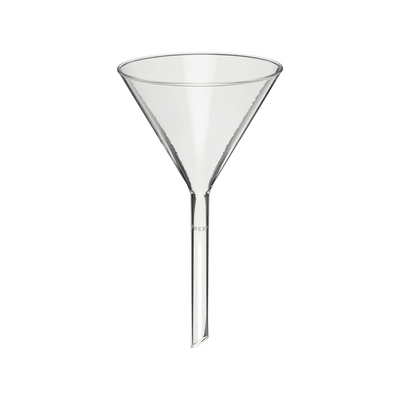 2637. EMBUDO PLANO DE VIDRIO 147MM TALLO LARGO Y ANCHO - PYREX