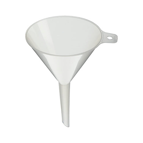 11507.EMBUDO DE PLASTICO REUTILIZABLE VASTAGO CORTO 100MM PAQUETE C/5 PIEZAS - PYREX