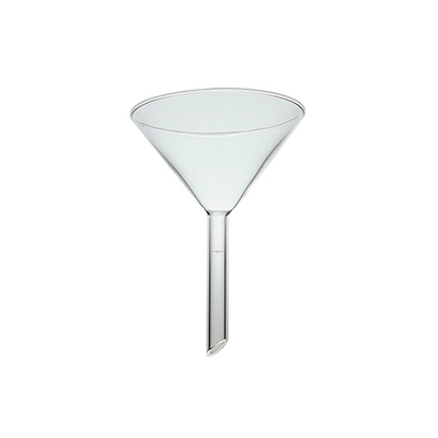 2886. EMBUDO PLANO DE VIDRIO 50MM TALLO LARGO PYREX