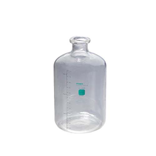 14992. FRASCO VIDRIO 13.250LT P/REACTIVO C/CUBIERTA PROTECTORA GRADUADA - PYREX PLUS