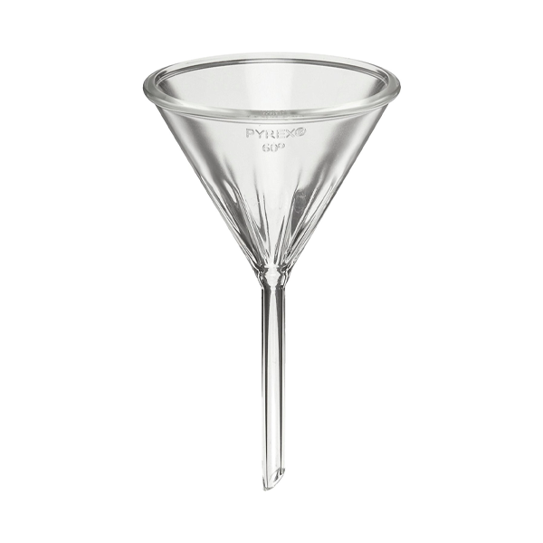 50057. EMBUDO ESTRIADO DE VIDRIO - PYREX