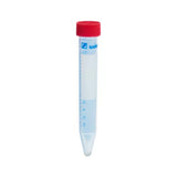 12751.TUBO DE POLIPROPILENO ROSCADO 15ML, 120X17MM, FONDO CONICO C/TAPON ROJO, ESTERIL PAQUETE C/50 PIEZAS - SARSTEDT