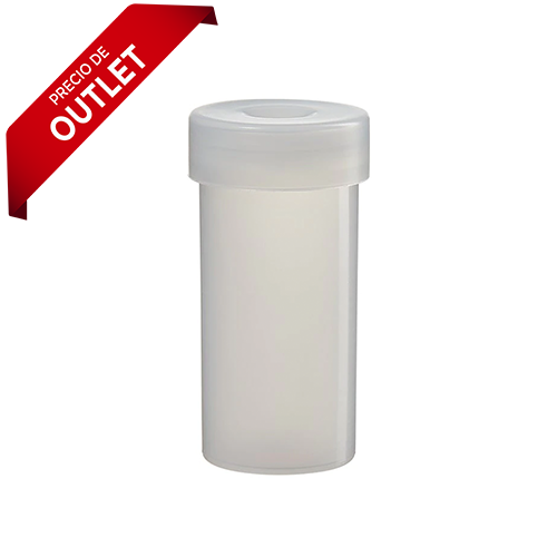 3362. VIAL LDPE NATURAL 18ML C/TAPA A PRESION PAQUETE C/15 PIEZAS - NALGENE