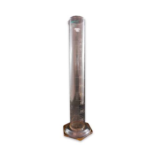 15010. PROBETA (MEDIDA CILINDRICA) DE VIDRIO 1LT GRADUADA ESCALA SIMPLE CUBIERTA PROTECTORA - PYREX PLUS