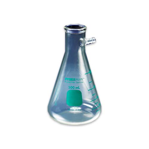 14175. MATRAZ FILTRACION DE VIDRIO KITAZATO 500ML PARED GRUESA CUBIERTA PROTECTORA -  PYREXPLUS