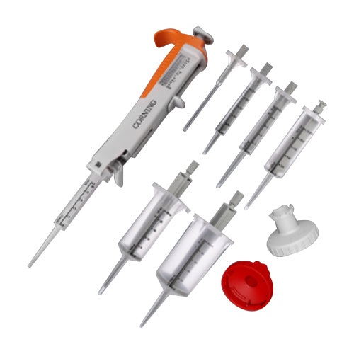 3705. PIPETA REPETIDORA STEP-R, C/KIT DE INICIO, INCLUYE 2 ADAPTADORES PUNTA DE JERINGA (25ML Y 50ML) Y 24 MUESTRAS PUNTA JERINGA NO ESTERILES - CORNING