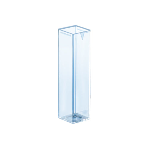 11822.CUBETA DE POLIESTIRENO TRANSPARENTE P/ESPECTRO 45MM, 4ML, LADOS OPTICOS, DESECHABLE PAQUETE C/100 PIEZAS - SARSTEDT