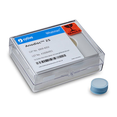 55874. MEMBRANA FILTRANTE ANODISC C/ANILLO DE SOPORTE 25MM, 0.2UM C/50 WHATMAN
