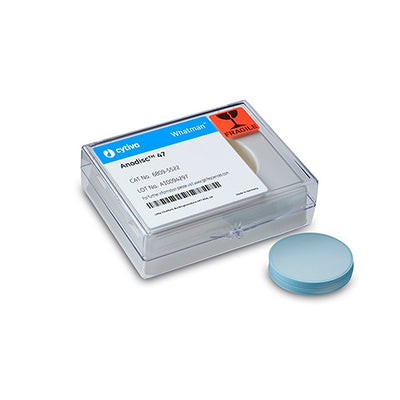 56036. MEMBRANA FILTRANTE ANODISC 13MM, 0.02UM SIN ANILLO DE SOPORTE C/100 WHATMAN