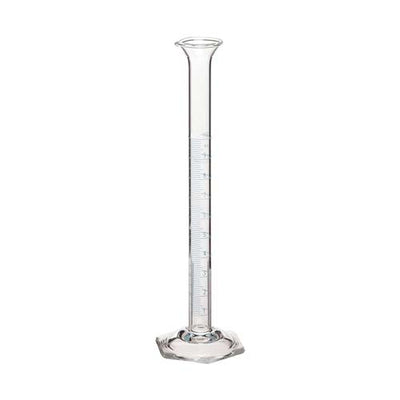 15008. PROBETA (MEDIDA CILINDRICA) DE VIDRIO 10ML CLASE A GRADUADA ESCALA METRICA SIMPLE C/TAPA P/CONTENER PYREX VISTA