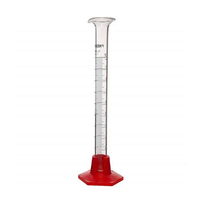 15009. PROBETA (MEDIDA CILINDRICA) DE VIDRIO 10ML GRADUADA TC, BASE HEXAGONAL DE PLASTICO GRADUACION EN AZUL PAQUETE C/2 PIEZAS - PYREX VISTA