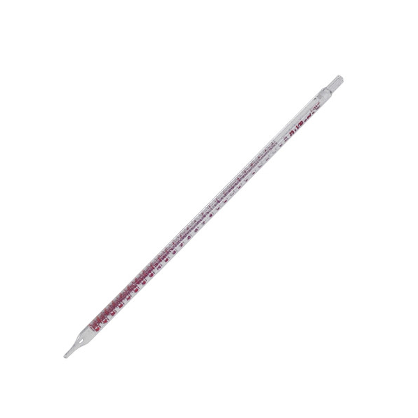 2685. PIPETA GRADUADA DE VIDRIO SEGUN MOHR 2MLX1/10ML ACCU-RED PAQUETE C/2 PIEZAS PYREX