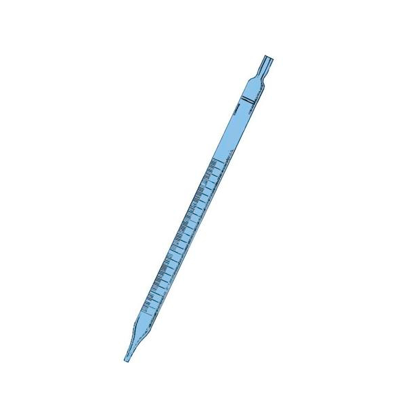 2866. PIPETA SEROLOGICA DE VIDRIO 25ML DESECHABLE ESTERIL CORTA - PYREX