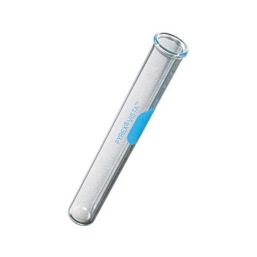 15022. TUBO DE ENSAYE DE VIDRIO 18X150MM, 27ML REUSABLE C/LABIO MOLDEADO PAQUETE C/20 PIEZAS - PYREX VISTA