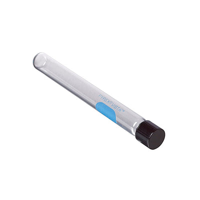 11540.TUBO DE CULTIVO DE VIDRIO 20X150MM, 34ML REUSABLE C/TAPON ROSCADO NEGRO PAQUETE C/10 PIEZAS - PYREX VISTA