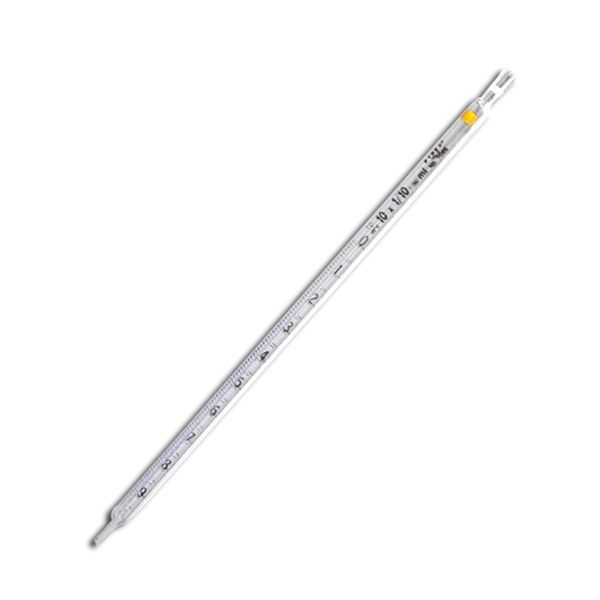 2689. PIPETA SEROLOGICA DE VIDRIO 2MLX1/10 PAQUETE C/3 PIEZAS PYREX