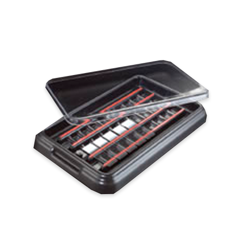 17958. SISTEMA DE TINCION P/20 LAMINILLAS C/TAPA NEGRA STAINTRAY - EMS