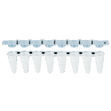 24564. MICROTUBOS 100UL DE POLIPROPILENO CLARO P/PCR PERFORMANCE TESTED EN TIRA DE 8 C/TAPON PLANO PAQUETE C/125 PIEZAS SARSTEDT