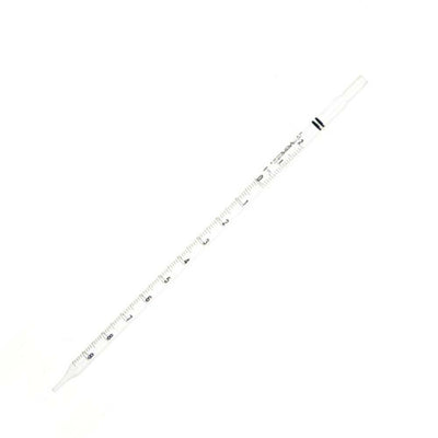5760. PIPETA SEROLOGICA DE VIDRIO 1X0.01ML DESECHABLE ESTERIL Y LIBRE PIROGENOS C/TAPON ALGODON, INDIVIDUAL CAJA C/200 PIEZAS - KIMAX